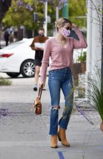 EMMA ROBERTS in Denim Out for Coffee in Los Angeles 05/30/2020