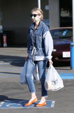 EMMA ROBERTS in Double Denim Out Shopping in Los Angeles 05/10/2020