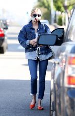 EMMA ROBERTS in Double Denim Out Shopping in Los Angeles 05/10/2020