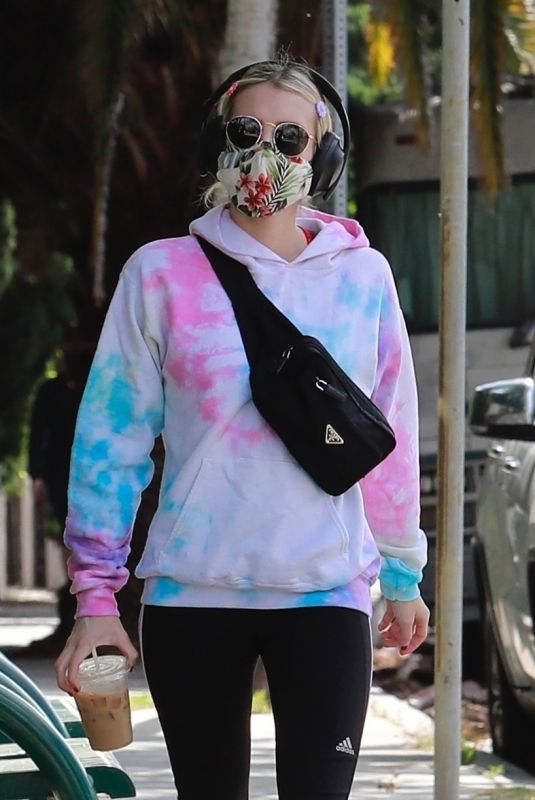 EMMA ROBERTS Out and About in Los Angeles 05/19/2020