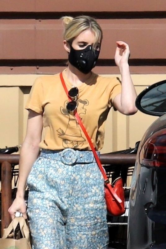 EMMA ROBERTS Out Shopping in Los Angeles 05/12/2020