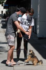 EMMA SLATER and Sasha Farber Out for Coffee in Los Angeles 05/16/2020