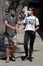 EMMA SLATER and Sasha Farber Out for Coffee in Los Angeles 05/16/2020