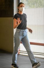 EMMY ROSSUM Drops Her Dog off at a Pet Hospital in Los Angeles 05/26/2020