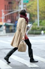 FAMKE JANSSEN Out Shopping in New York 04/30/2020