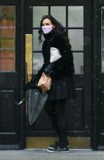 FAMKE JANSSEN Wearing Mask Out in New York 05/09/2020