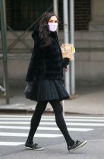 FAMKE JANSSEN Wearing Mask Out in New York 05/09/2020