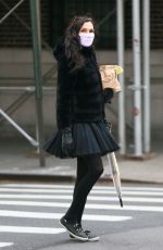 FAMKE JANSSEN Wearing Mask Out in New York 05/09/2020