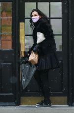 FAMKE JANSSEN Wearing Mask Out in New York 05/09/2020