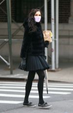 FAMKE JANSSEN Wearing Mask Out in New York 05/09/2020