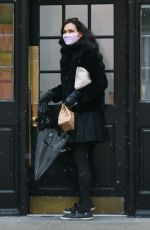 FAMKE JANSSEN Wearing Mask Out in New York 05/09/2020