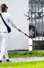 FEDERICA PELLEGRINI Out with Her Dog in Verona 05/28/2020