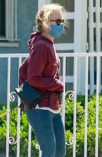 FELICITY HUFFMAN Wearing a Mask Out in Los Angeles 05/14/2020