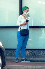 FELICITY HUFFMAN Wearing Bandana Mask Out in Los Angeles 05/13/2020