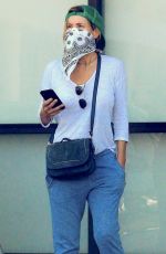 FELICITY HUFFMAN Wearing Bandana Mask Out in Los Angeles 05/13/2020