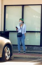 FELICITY HUFFMAN Wearing Bandana Mask Out in Los Angeles 05/13/2020
