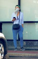 FELICITY HUFFMAN Wearing Bandana Mask Out in Los Angeles 05/13/2020