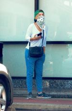 FELICITY HUFFMAN Wearing Bandana Mask Out in Los Angeles 05/13/2020