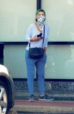 FELICITY HUFFMAN Wearing Bandana Mask Out in Los Angeles 05/13/2020