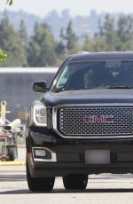 GWEN STEFANI Out Driving in Los Angeles 05/26/2020