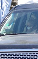 GWEN STEFANI Out Driving in Los Angeles 05/26/2020