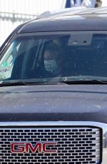 GWEN STEFANI Out Driving in Los Angeles 05/26/2020