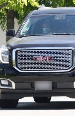 GWEN STEFANI Out Driving in Los Angeles 05/26/2020