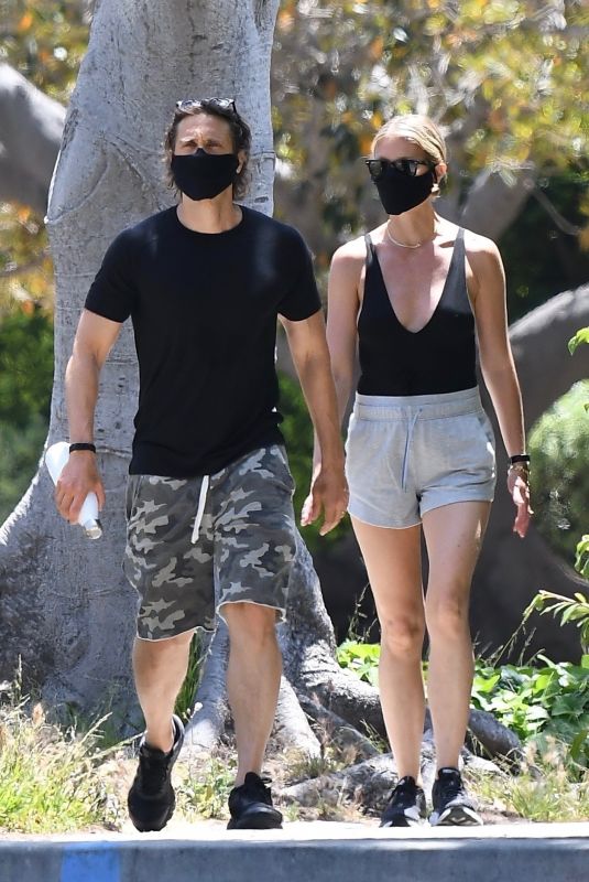 GWYNETH PALTROW and Brad Falchuk Night Out in Los Angeles 05/23/2020