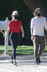 GWYNETH PALTROW and Brad Falchuk Wearing Mask Out in Pacific Palisades 05/02/2020