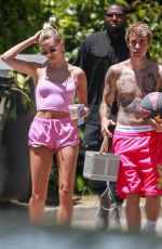 HAILEY and Justin BIEBER Out in Beverly Hills 05/25/2020