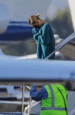 HAILEY BIEBER Lands at Van Nuys Airport in Los Angeles 05/20/2020