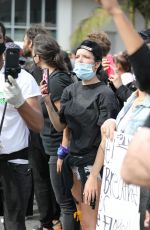 HALSEY at Black Lives Matter Rally in Los Angeles 05/30/2020