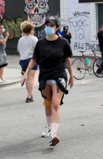 HALSEY at Black Lives Matter Rally in Los Angeles 05/30/2020
