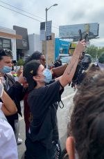 HALSEY at Black Lives Matter Rally in Los Angeles 05/30/2020