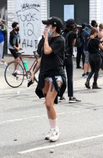 HALSEY at Black Lives Matter Rally in Los Angeles 05/30/2020