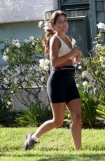 HANNAH ANN SLUSS Out Running in Los Angeles 05/07/2020