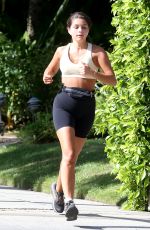 HANNAH ANN SLUSS Out Running in Los Angeles 05/07/2020