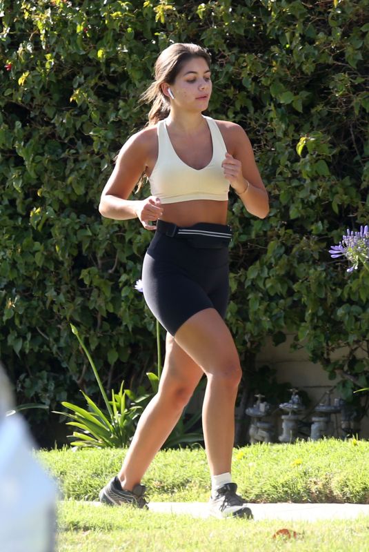 HANNAH ANN SLUSS Out Running in Los Angeles 05/07/2020
