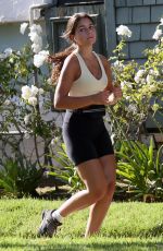 HANNAH ANN SLUSS Out Running in Los Angeles 05/07/2020