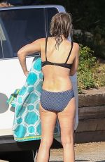 HELEN HUNT in Bikini at a Beach in Malibu 05/22/2020