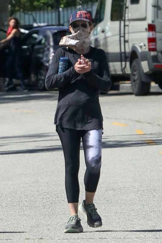 HELEN HUNT Out Hiking in Brentwood 05/21/2020