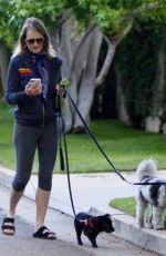 HELEN HUNT Out with her Dogs in Brentwood 05/11/2020