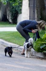 HELEN HUNT Out with her Dogs in Brentwood 05/11/2020