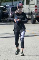 HELEN HUNT Wearing a Mask Out in Brentwood 05/21/2020