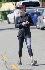 HELEN HUNT Wearing a Mask Out in Brentwood 05/21/2020