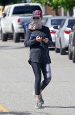 HELEN HUNT Wearing a Mask Out in Brentwood 05/21/2020