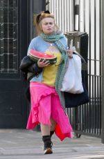 HELENA BONHAM CARTER Taking Watermelon to Her Home in London 05/14/2020