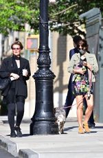 HELENA CHRISTENSEN Out with Her Dog in New York 05/21/2020