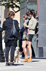 HELENA CHRISTENSEN Out with Her Dog in New York 05/21/2020