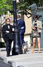 HELENA CHRISTENSEN Out with Her Dog in New York 05/21/2020
